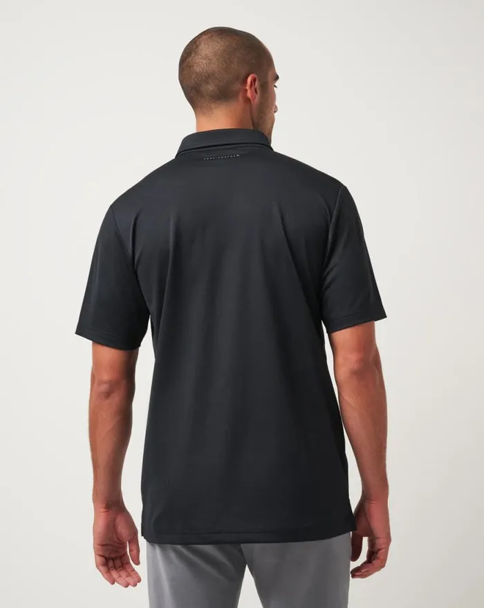 Men FASCINATION POLO Black TravisMathew Polos