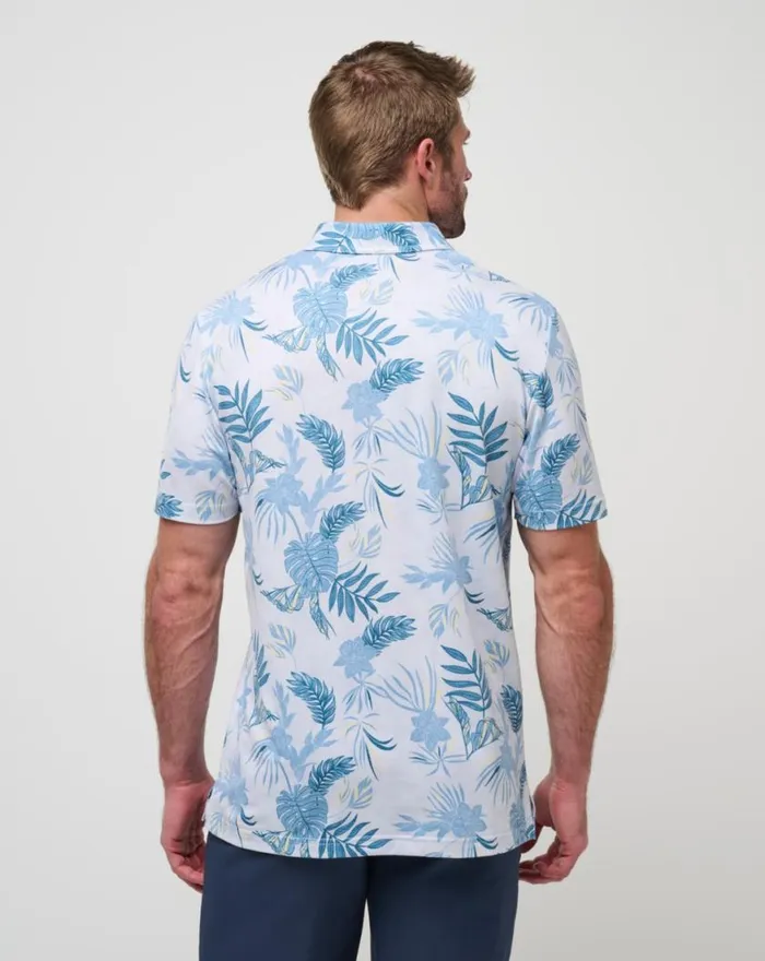 Men FEATHERWEIGHT ISLAND POLO Heather Light Grey TravisMathew Polos