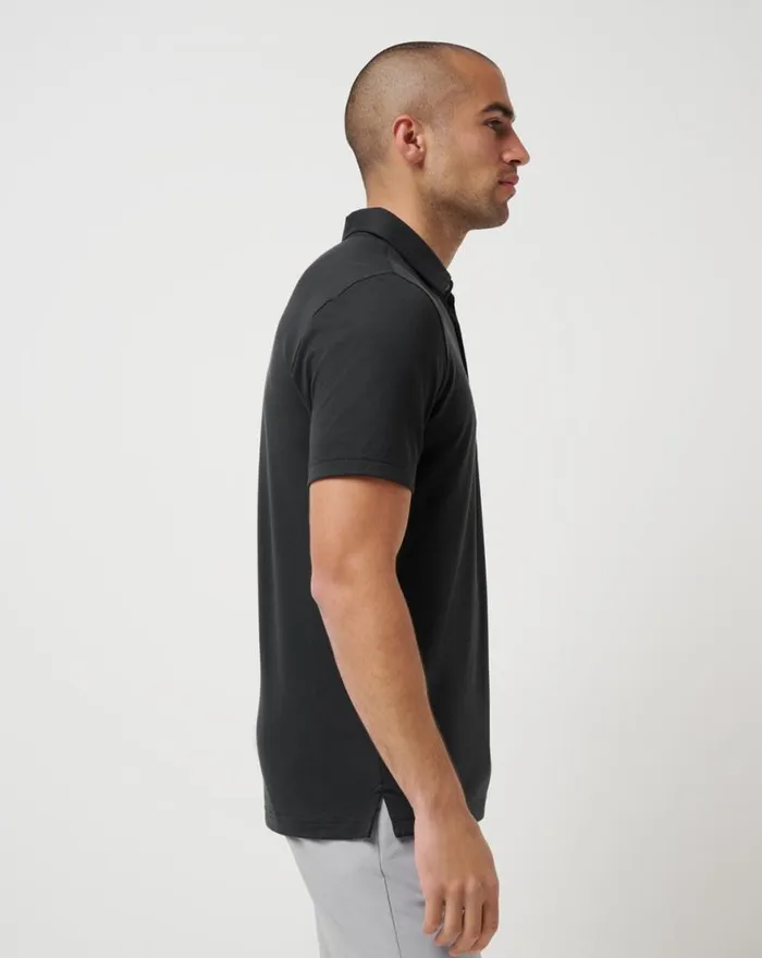 Men FEATHERWEIGHT POLO Black TravisMathew Polos