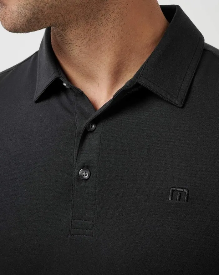 Men FEATHERWEIGHT POLO Black TravisMathew Polos