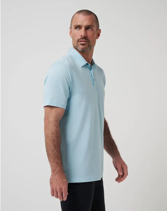 Men FEATHERWEIGHT POLO Cory Blue TravisMathew Polos