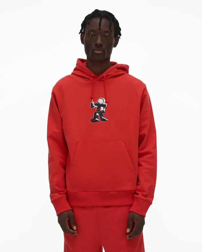Men Figure Hoodie Flame Helmut Lang Sweatshirts