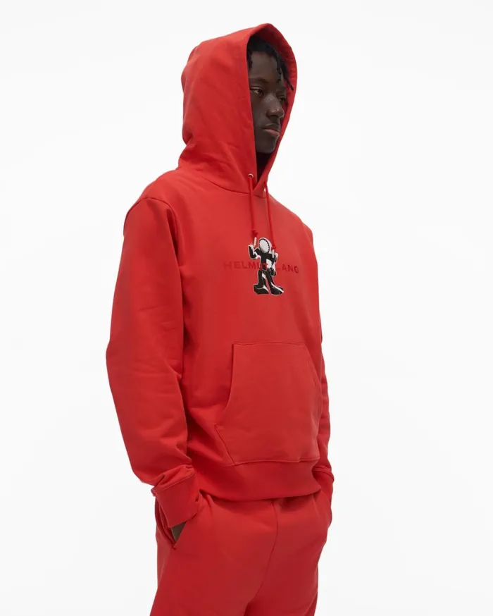 Men Figure Hoodie Flame Helmut Lang Sweatshirts