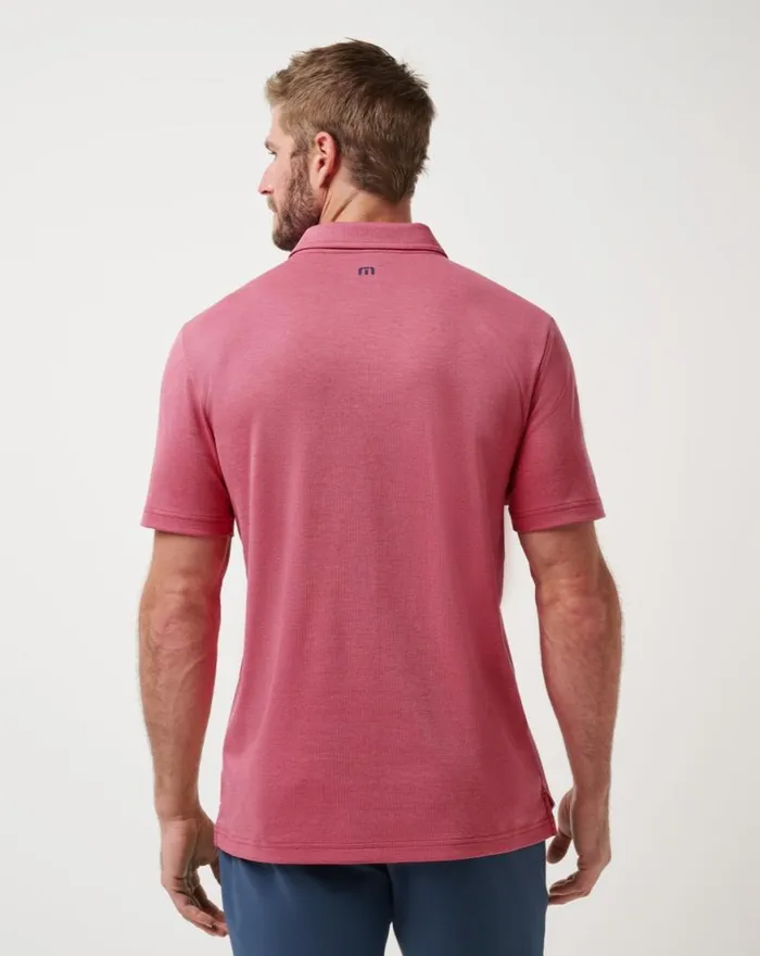 Men FINAL CALL POLO Rose Wine TravisMathew Polos