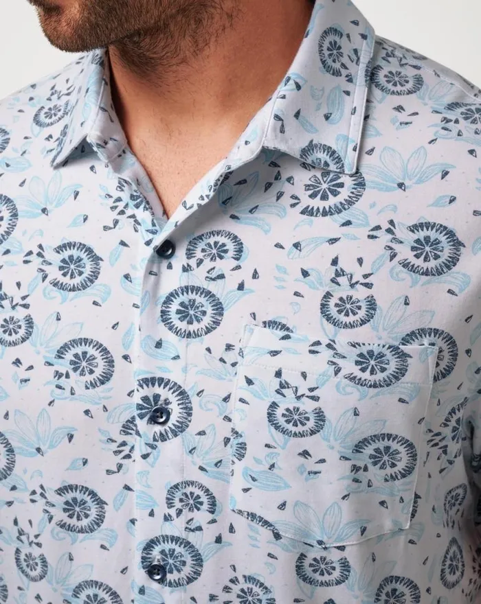 Men FLOURISH BUTTONUP White TravisMathew ButtonUps