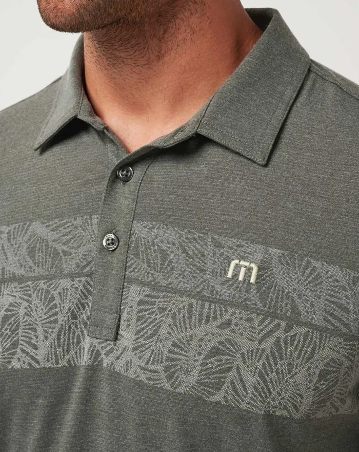Men FOREST CANYON POLO Dark Olive TravisMathew Polos