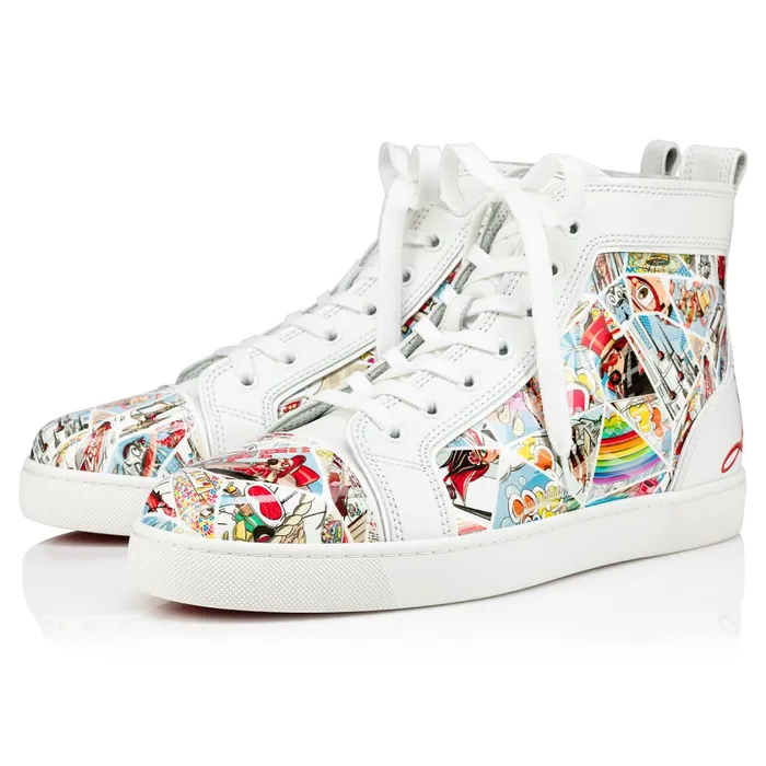 Men Fun Louis Hightop Sneakers 8211 Patent Calf Comics Print 8211 Multicolor Multicolor Christian Louboutin High Top Sneakers Men Fun Louis Hightop Sneakers 8211 Patent Calf Comics Print 8211 Multicolor Multicolor Christian Louboutin High Top Sneakers