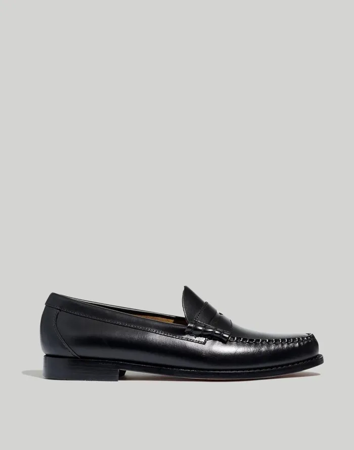 Men GHBASS Weejuns Penny Loafers Black Madewell Dress Shoes and Loafers