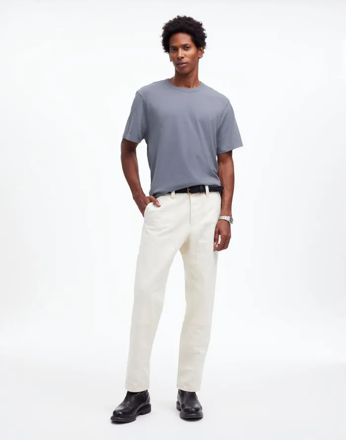 Men GarmentDyed Allday Crewneck Tee Ashen Blue Madewell Tees