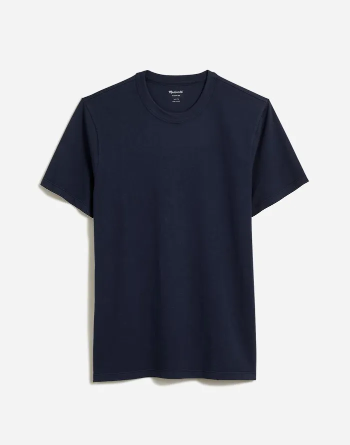 Men GarmentDyed Allday Crewneck Tee Twilight Madewell Tees