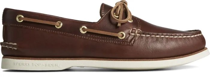 Men Gold Cup Authentic Original Orleans Leather Boat Shoe Tan Sperry Boat Shoes