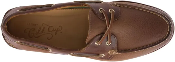 Men Gold Cup Authentic Original Rivingston Boat Shoe Tan Sperry Boat Shoes