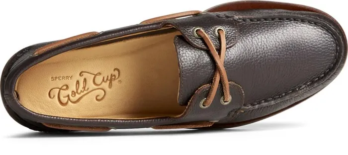 Men Gold Cup Authentic Original Tumbled Boat Shoe Brown Sperry Boat Shoes Men Gold Cup Authentic Original Tumbled Boat Shoe Brown Sperry Boat Shoes