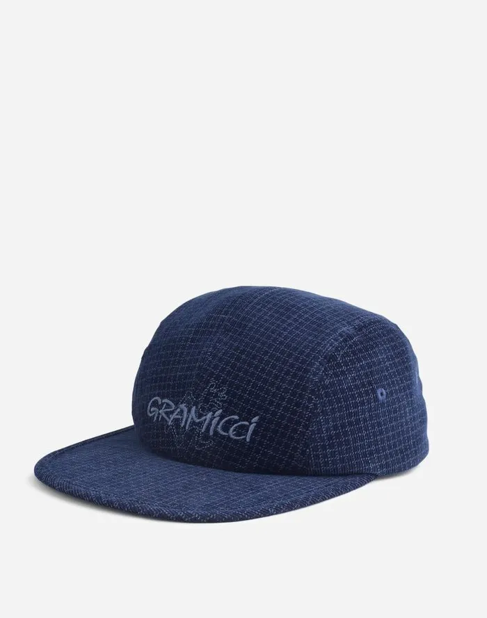Men Gramicci OG Long Bill Baseball Cap Grid Check Madewell Hats and Scarves