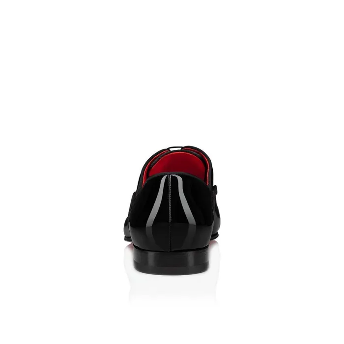 Men Greggy Chick Laceup Shoes 8211 Patent Calf 8211 Black Black Christian Louboutin Buckles and Laceups