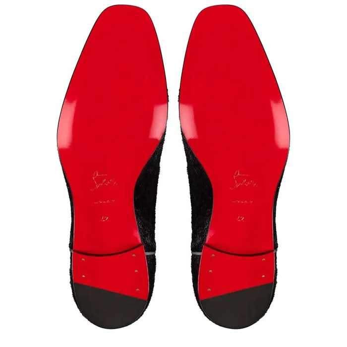 Men Greggy Chick P Strass Laceup Shoes 8211 Suede Velvet Papillon And Strass 8211 Black Black Christian Louboutin Buckles and Laceups