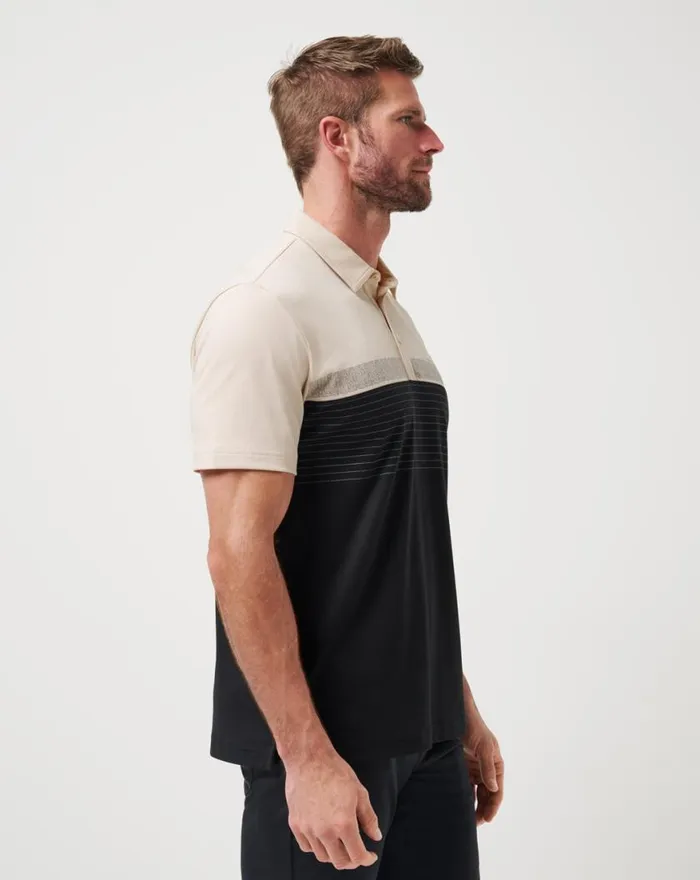 Men HANG GLIDE POLO Italian Sand TravisMathew Polos