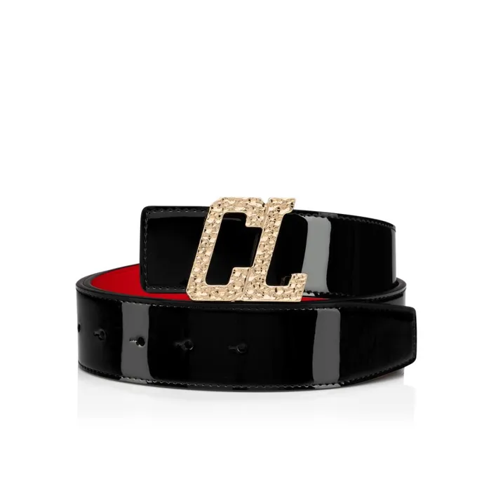 Men Happy Rui CL Logo Belt Buckle Belt Buckle 8211 Hammered Metal 8211 Gold Gold Christian Louboutin Belts