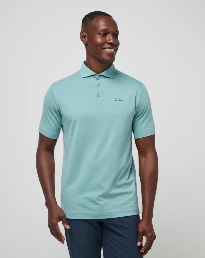 Men HEATER PRO POLO Cameo TravisMathew Polos