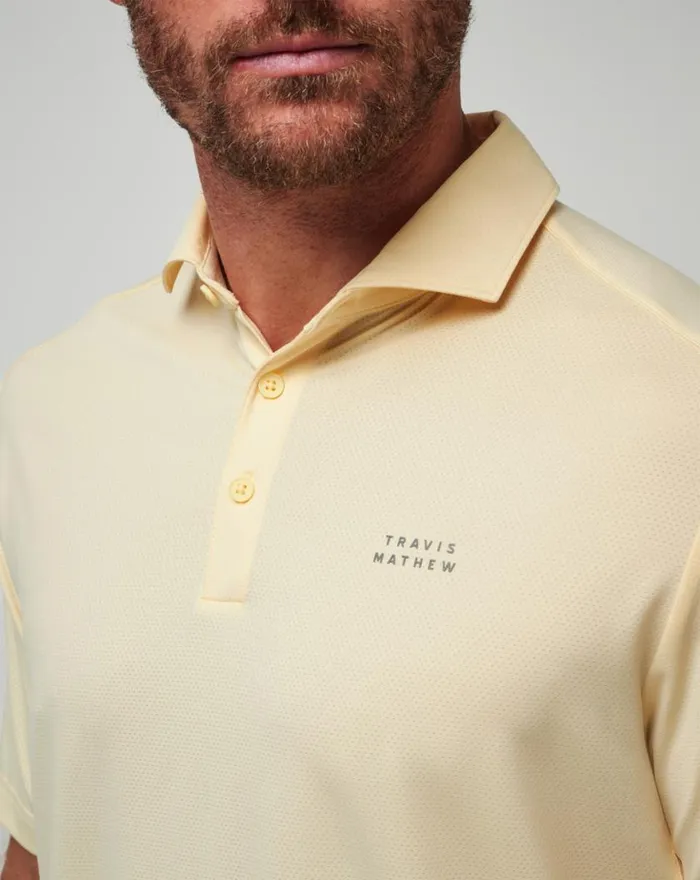 Men HEATER PRO POLO French Vanilla TravisMathew Polos