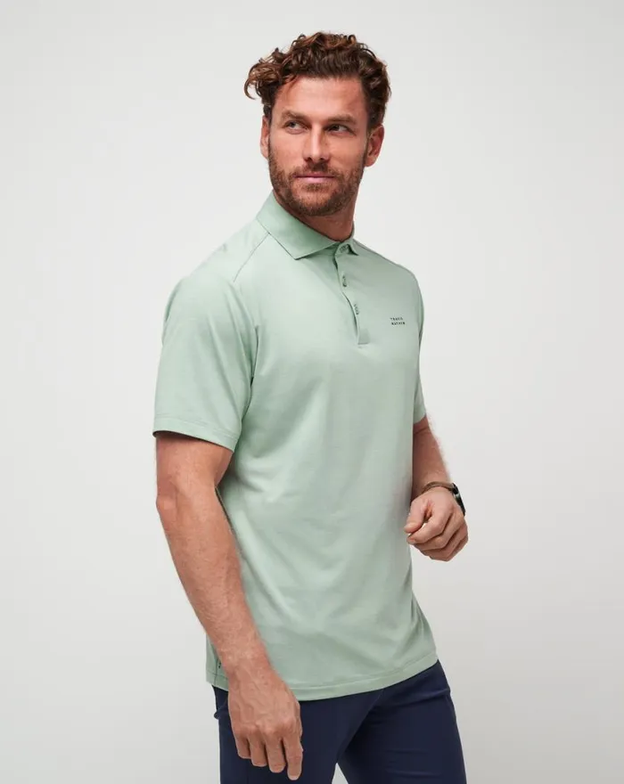 Men HEATER PRO POLO Jadeite TravisMathew Polos