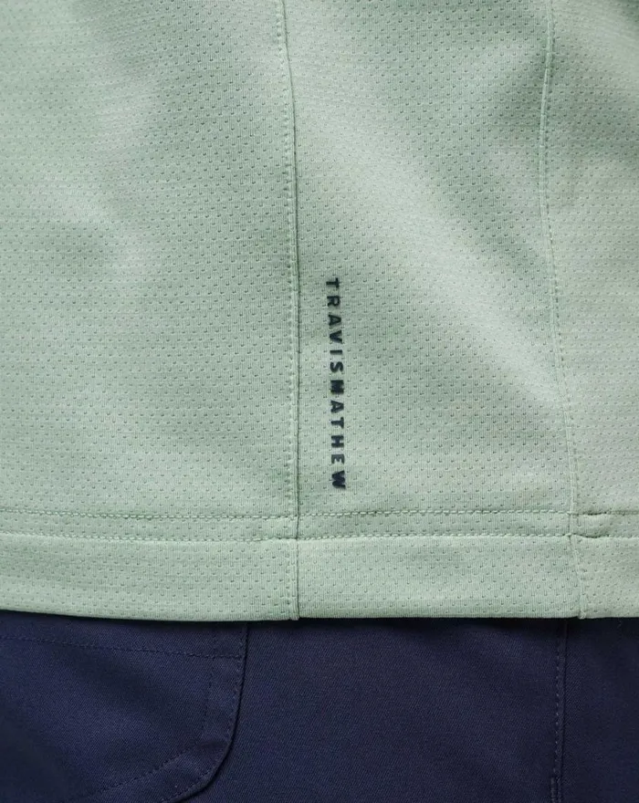 Men HEATER PRO POLO Jadeite TravisMathew Polos