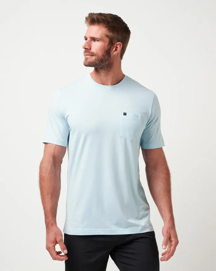 Men HEATER TEE Cory Blue TravisMathew Tees
