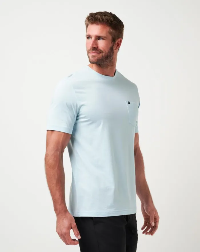 Men HEATER TEE Cory Blue TravisMathew Tees