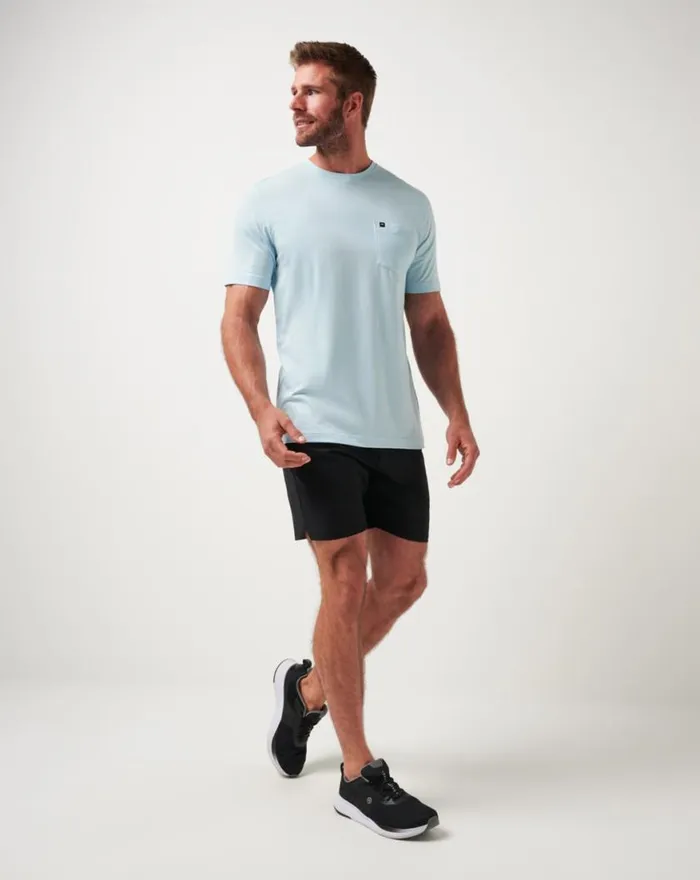Men HEATER TEE Cory Blue TravisMathew Tees