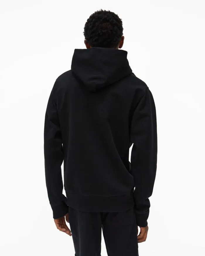 Men HL Ocean Hoodie Basalt Black Helmut Lang Sweatshirts