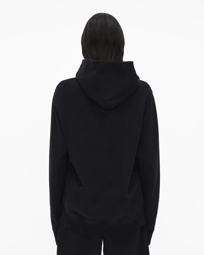 Men HL Ocean Hoodie Basalt Black Helmut Lang Sweatshirts