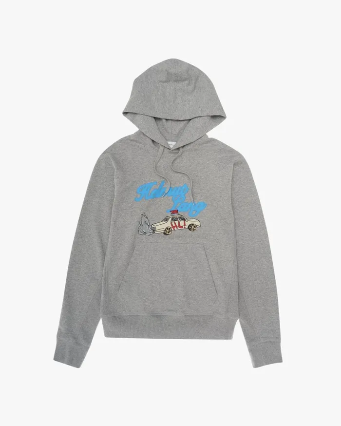 Men HL Taxi Hoodie Vapor Heather Helmut Lang Sweatshirts