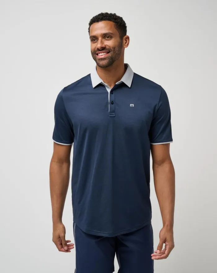 Men HOME GAME POLO Total Eclipse TravisMathew Polos