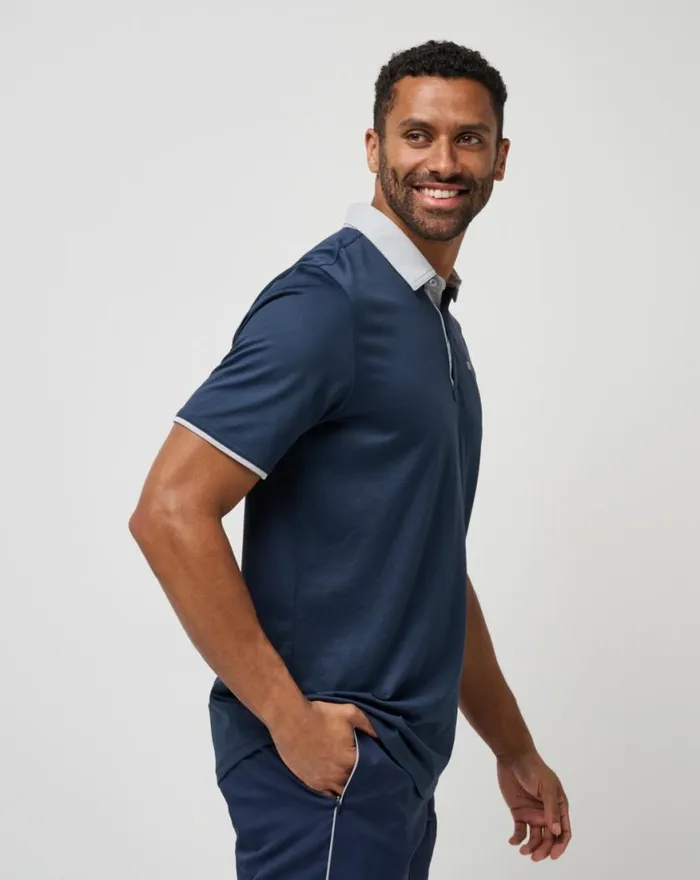 Men HOME GAME POLO Total Eclipse TravisMathew Polos