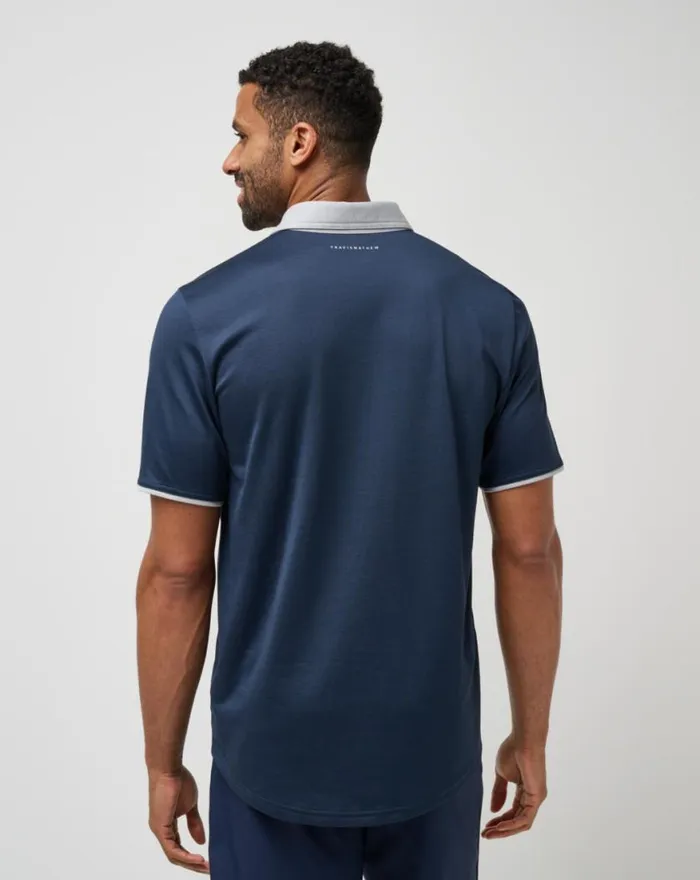 Men HOME GAME POLO Total Eclipse TravisMathew Polos