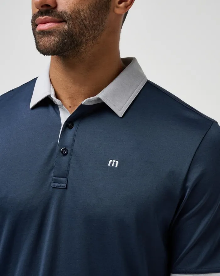 Men HOME GAME POLO Total Eclipse TravisMathew Polos