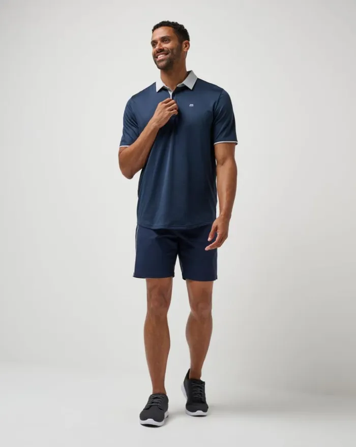 Men HOME GAME POLO Total Eclipse TravisMathew Polos