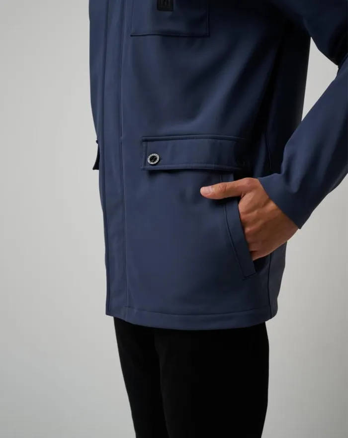 Men HORIZON JACKET Mood Indigo TravisMathew Jackets