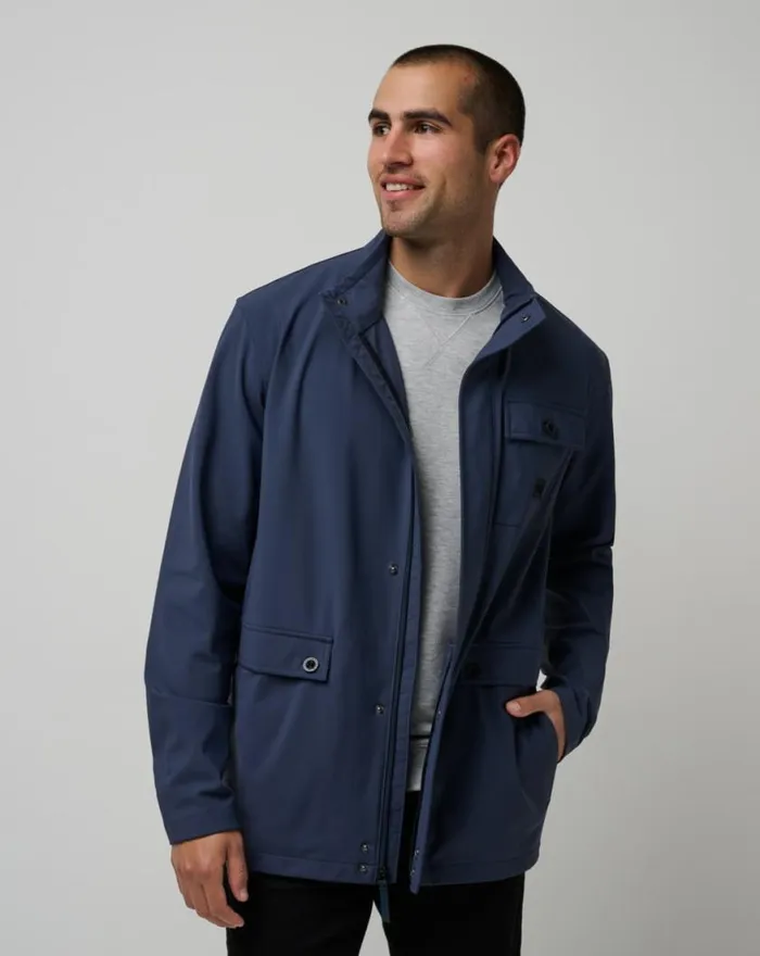 Men HORIZON JACKET Mood Indigo TravisMathew Jackets