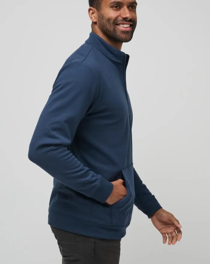 Men HOTEL HOPPER QUARTER ZIP Total Eclipse TravisMathew Quarter Zips