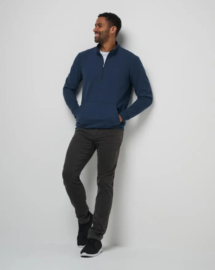 Men HOTEL HOPPER QUARTER ZIP Total Eclipse TravisMathew Quarter Zips