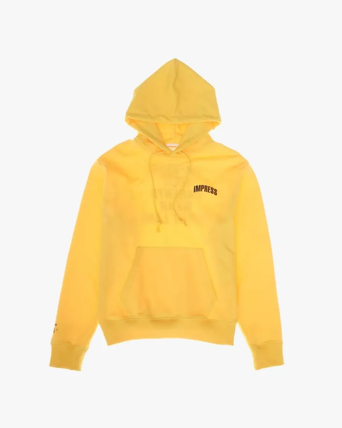 Men Impress Hoodie Laser Yellow Helmut Lang Sweatshirts