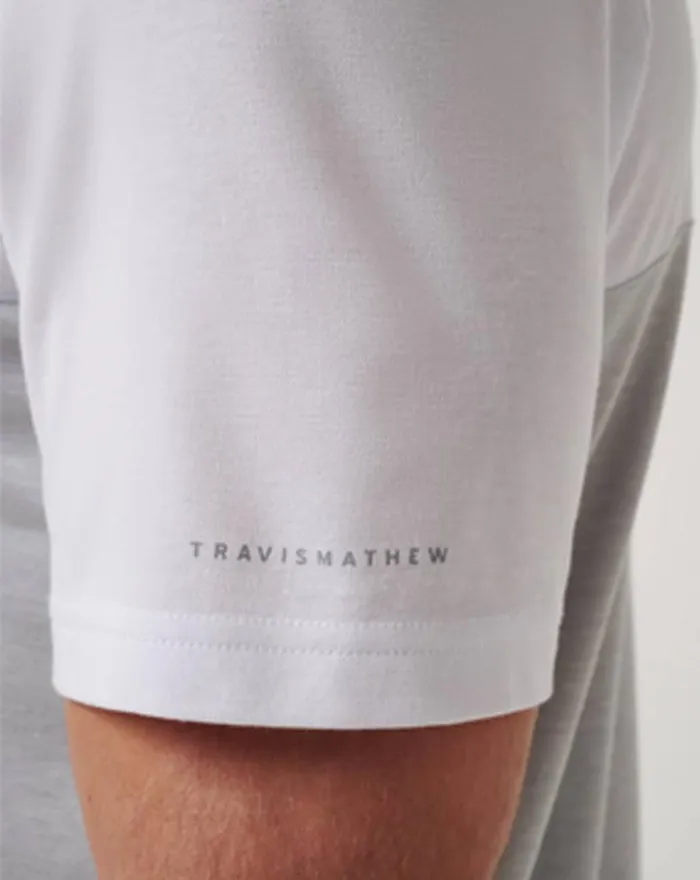 Men KANSAS CITY ROYALS HOME RUN LEADER POLO Whiteheather Grey TravisMathew Polos