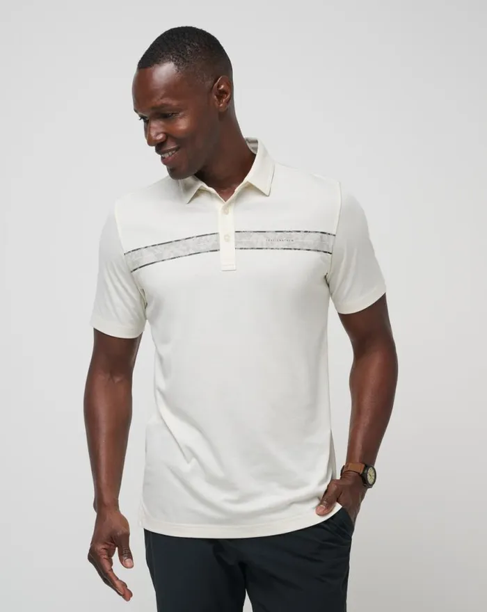 Men KAYAK CRUISE POLO Vanilla Ice TravisMathew Polos