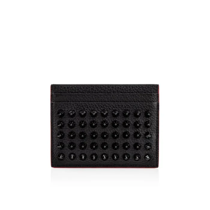 Men Kios Card Holder 8211 Calf Leather And Spikes 8211 Black Black Christian Louboutin Wallets and Cardholders Men Kios Card Holder 8211 Calf Leather And Spikes 8211 Black Black Christian Louboutin Wallets and Cardholders