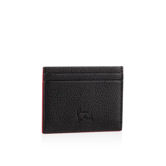 Men Kios Card Holder 8211 Calf Leather And Spikes 8211 Black Black Christian Louboutin Wallets and Cardholders