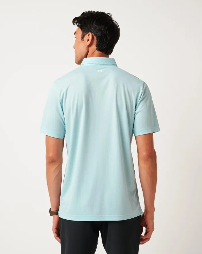 Men LAKE BREEZE POLO Cory Blue TravisMathew Polos