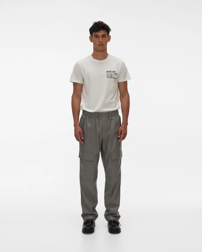 Men Leather Utility Pant Sartorial Steel Helmut Lang Pants