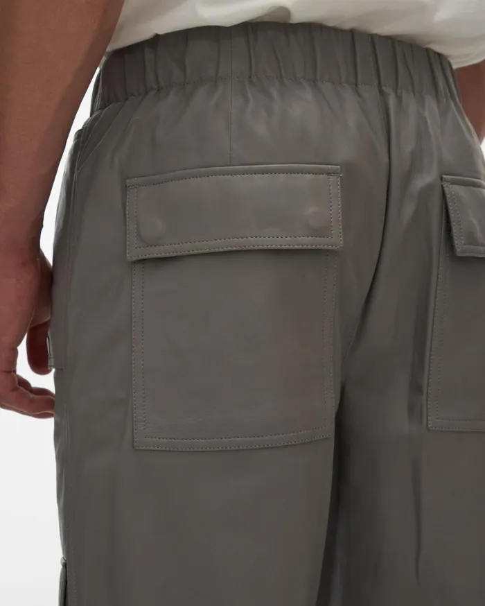 Men Leather Utility Pant Sartorial Steel Helmut Lang Pants