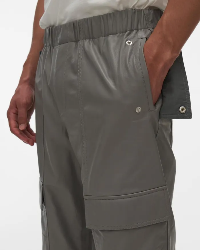 Men Leather Utility Pant Sartorial Steel Helmut Lang Pants